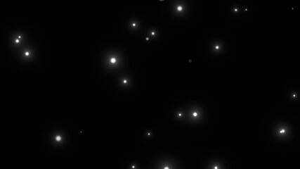 Wall Mural - bokeh lights flow particles loop backgrounds