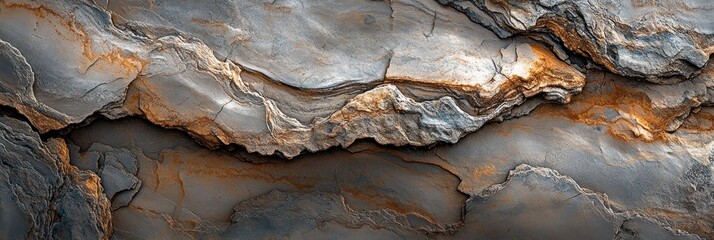 Poster - Abstract gray and orange stone texture background.