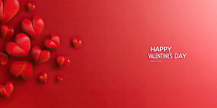 Valentine's day card. Happy valentine's day Banner or card