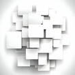 © share - Abstract 3D White Square Background