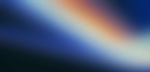 Wall Mural - abstract background blue orange gold gradient light streaks grainy texture art design mood atmospher