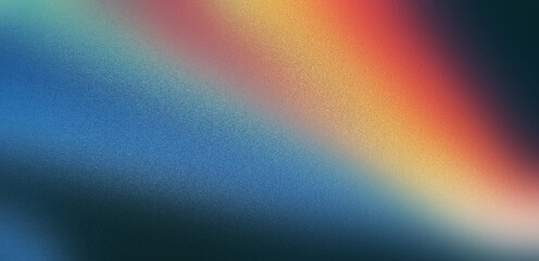 Wall Mural - abstract background blue orange gold gradient light streaks grainy texture art design mood atmospher