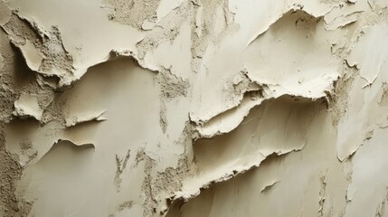 Poster - Aged Plaster Wall Texture with Rough and Cracked Surface in Neutral Tones for Architectural and Design Backgrounds