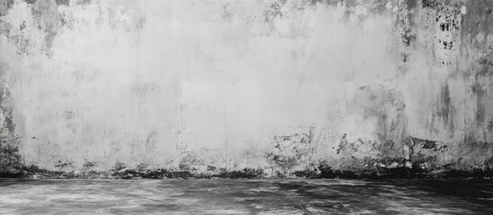 Poster - Textured gray concrete wall with grunge finish suitable for abstract backgrounds or as a versatile blank canvas for creative projects
