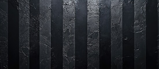 Poster - Textured dark wall with bold black stripes enhancing contemporary interior design aesthetics and modern decor themes.