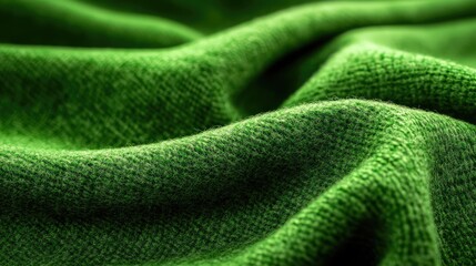 Poster - Green Warm Wool Fabric Texture Ideal for Various Design Projects with Infinite Possibilities