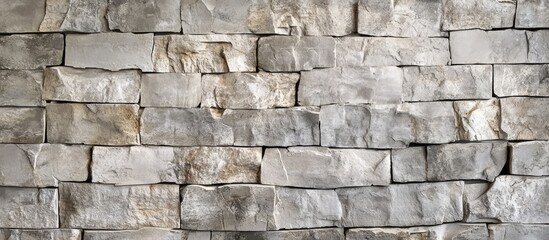 Poster - Textured stone wall background ideal for cover page design combining rustic charm with contemporary elegance for various creative projects