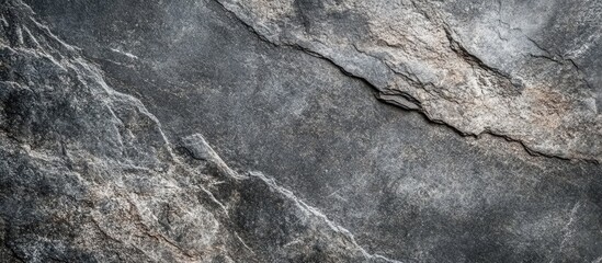 Poster - Textured gray concrete wall surface with rugged patterns suitable for industrial style backgrounds in urban architecture photography