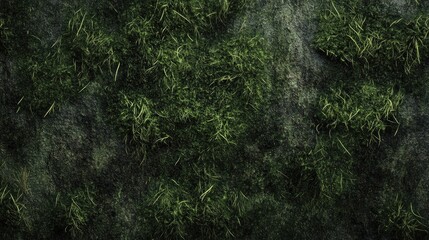 Poster - Detailed Close-Up of Diverse Grass Textures on a Dark Background Ideal for Nature, Landscaping, or Environmental Design Projects