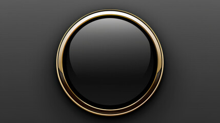 round button with gold 