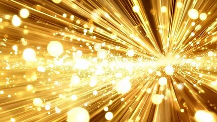 Wall Mural - Bright yellow light with many small circles in it. The circles are all different sizes and are scattered throughout the image. Scene is energetic and lively