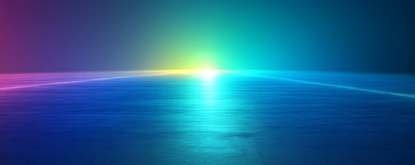 neon blue and bright green gradient with dynamic glowing transitions creating an energetic visual.