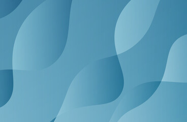 Poster - Calm blue gradient background with serene atmosphere, background illustration for brochures, graphic or conceptual design.