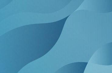 Poster - Calm blue gradient background with serene atmosphere, background illustration for brochures, graphic or conceptual design.