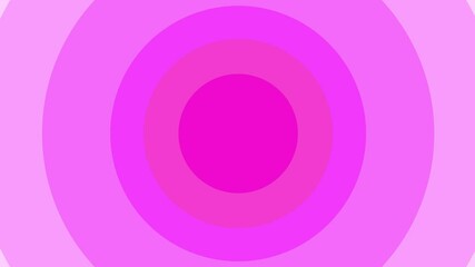 Poster - Abstract animation of moving shades of pink concentric circles background.