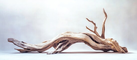 Poster - Driftwood Texture Natural Background Featuring Organic Shapes and Empty Space for Text or Design Elements