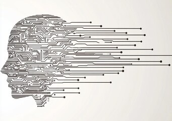Poster - An abstract stock with a machine learning process suitable for business presentations