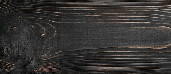 Canvas Print - Elegant Black Ebony Wood Texture for Furniture Photography and Design Projects with Ample Copyspace for Text and Visual Enhancements