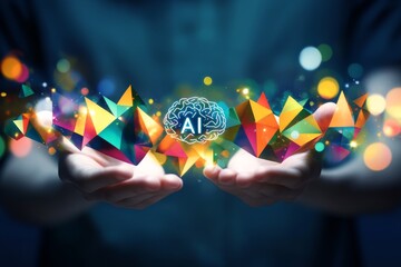 Poster - Deep learning powers the AI(Stock) concept