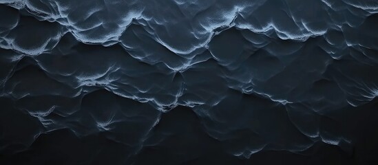 Poster - aerial view of dark ocean surface with waves in vintage style showcasing realistic textures and summ