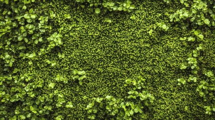 Poster - Lush green moss-covered forest floor creating a serene backdrop with ample empty space for text embellishments or captions