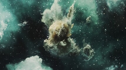 Poster - The background is grounded in data technology. It is abstract, with a dark backdrop filled with connected dots and lines. 3D rendering. 4k