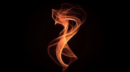 Wall Mural - generate an image of a stylized flame with intricate, sharp lines and fluid gradients