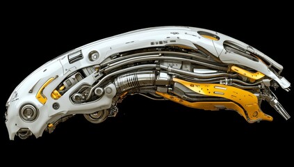 Poster - Concept art for a female robot face in a stock context. Stock