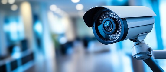 Poster - Modern CCTV Surveillance Camera for Enhanced Security Monitoring in Commercial Spaces : Generative AI