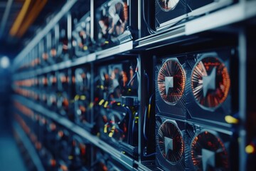Poster - High-performance computer hardware for cryptocurrency mining in a data center facility