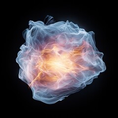 Poster - Luminous aura energy burst abstract background digital art high-resolution detail conceptual viewpoint
