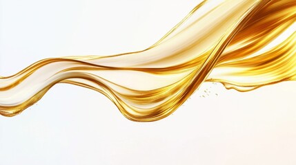 Poster - Fluid gold captivating liquid movement studio showcase art photography minimalistic setting aesthetic perspective abstract concept