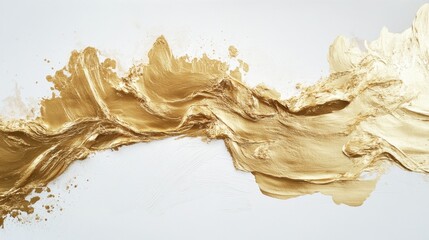 Poster - Dynamic gold texture abstract art studio digital artwork minimalist environment eye-level view luxury concept