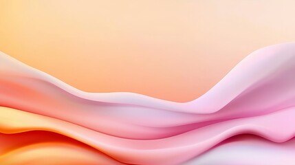 A pink and orange abstract background with wavy lines