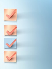 Poster - people feel in check boxes in to do list. project task management it concept. software development p