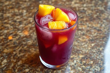 Wall Mural - Refreshing Sangria with Mango and Peach