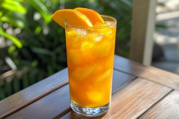 Wall Mural - Mango Iced Tea - Refreshing Summer Drink