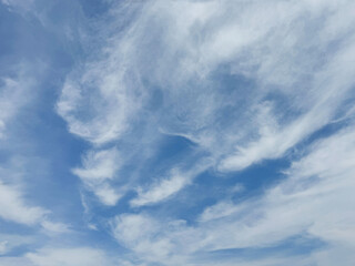 Poster - White clouds in the blue heaven.