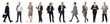 © Pixel-Shot - Set of business people on white background