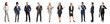 © Pixel-Shot - Set of business people on white background