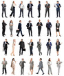 © Pixel-Shot - Set of many business people on white background