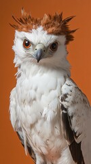 Canvas Print - Majestic bird of prey with striking plumage. AI.