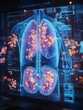 © Ala - Advanced AI diagnostic interface displaying analysis of CT scans for lung health