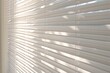 © Mykola - Contemporary White Window Blinds Texture: Private Interior Design with Striped Light and Shadow Detail