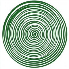 Poster - Abstract green spiral pattern, evoking a sense of movement and depth, perfect for backgrounds or designs.