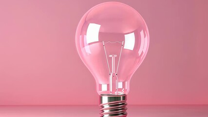 Poster - A vibrant light bulb sketch surrounded by icons, representing fresh ideas, innovation, and creativity on a pink backdrop.