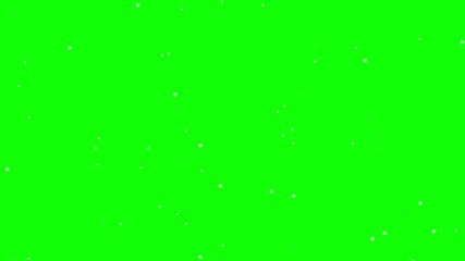 Wall Mural - Endless looped video of snowfall on green background for chroma key.. Seamless video of snow whirlwind.