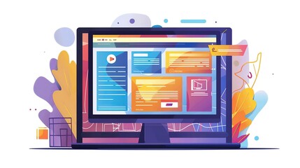 Professional and Simple Website UI UX Background for Stunning Landing Pages
