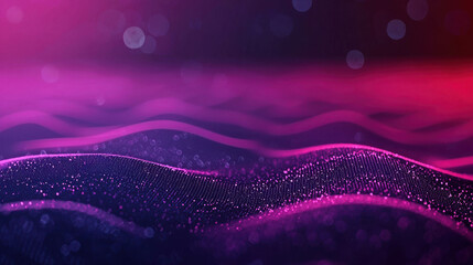 Poster - Subtle Glowing Light Trails in Shades of Purple With Soft Background Bokeh Effect
