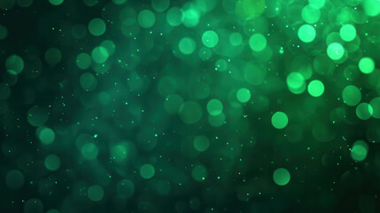 Poster - Ethereal Thin Twisting Beams of Light Glowing in Green Gradient Background